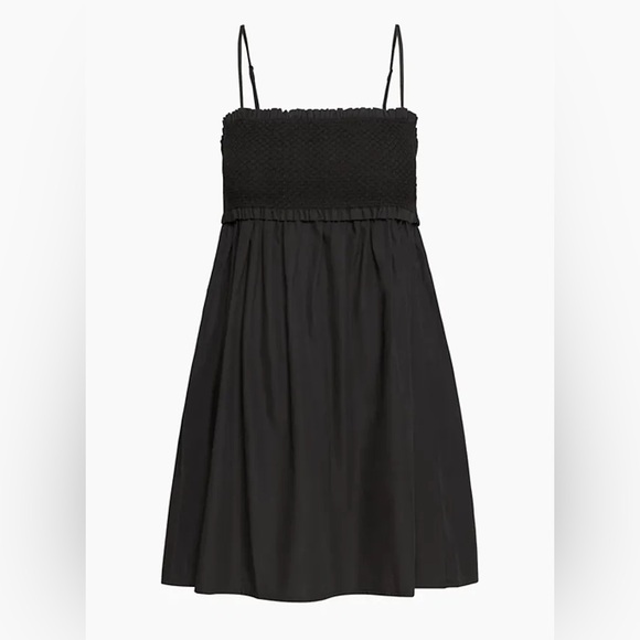 sundays best hadley poplin sleeveless dress black - Picture 1 of 6